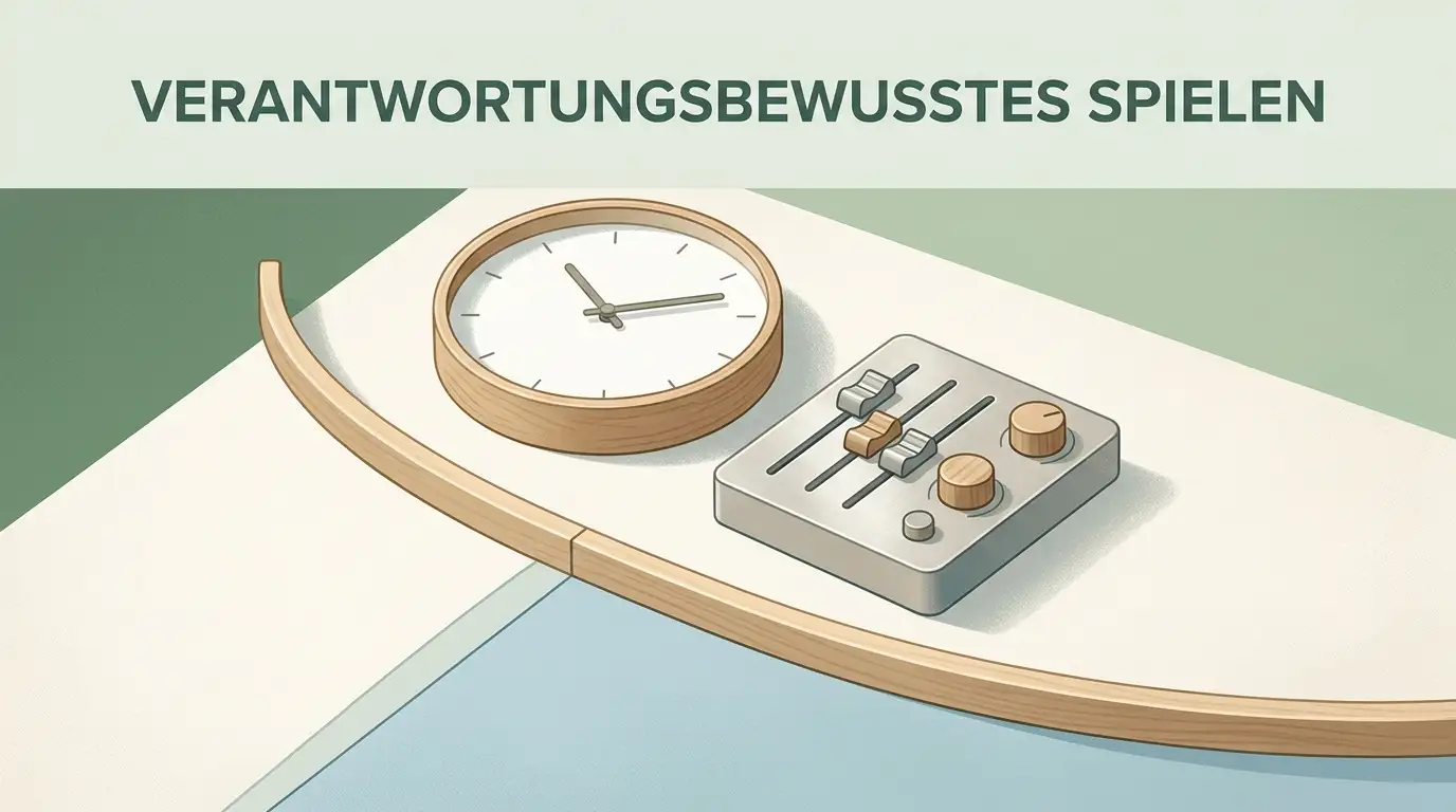 Abstrakte Darstellung von Budgetgrenzen und verantwortungsvollem Spielen